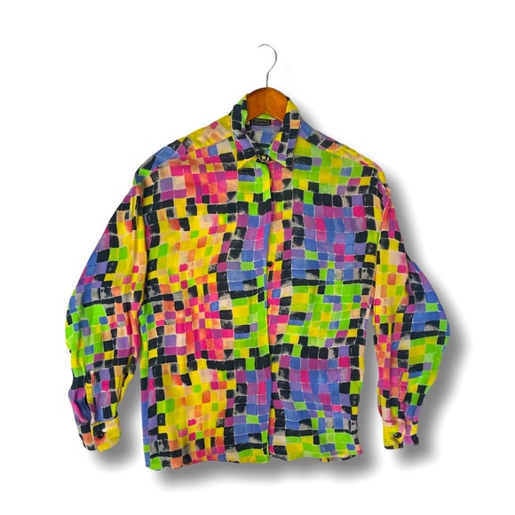 Rare Versace 90s print shirt woman - Picture 1 of 4